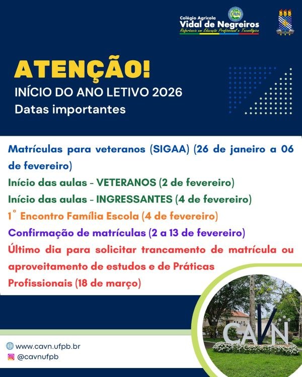 CAVN promove Acolhimento Estudantil 2025.2/2026.1