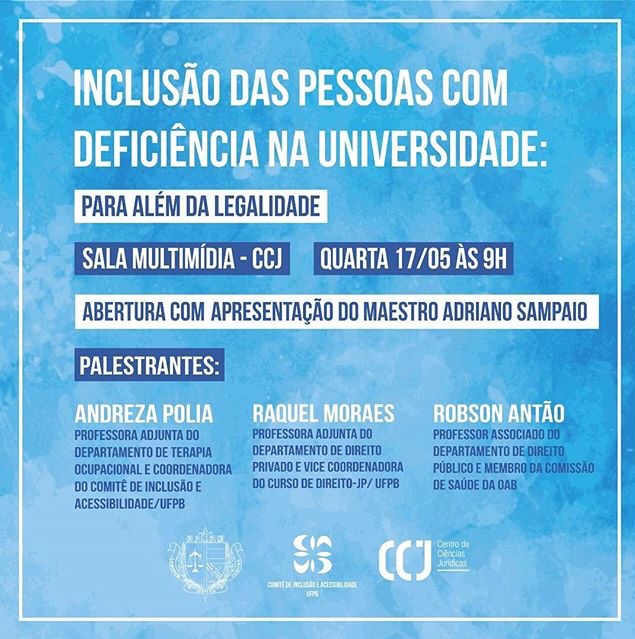 A coordenação do Curso de Direito - CCJ/UFPB, Campus I, em cumprimento aos requisitos legais e normativos para Avaliação dos Cursos de Graduação pelo Ministério da Educação