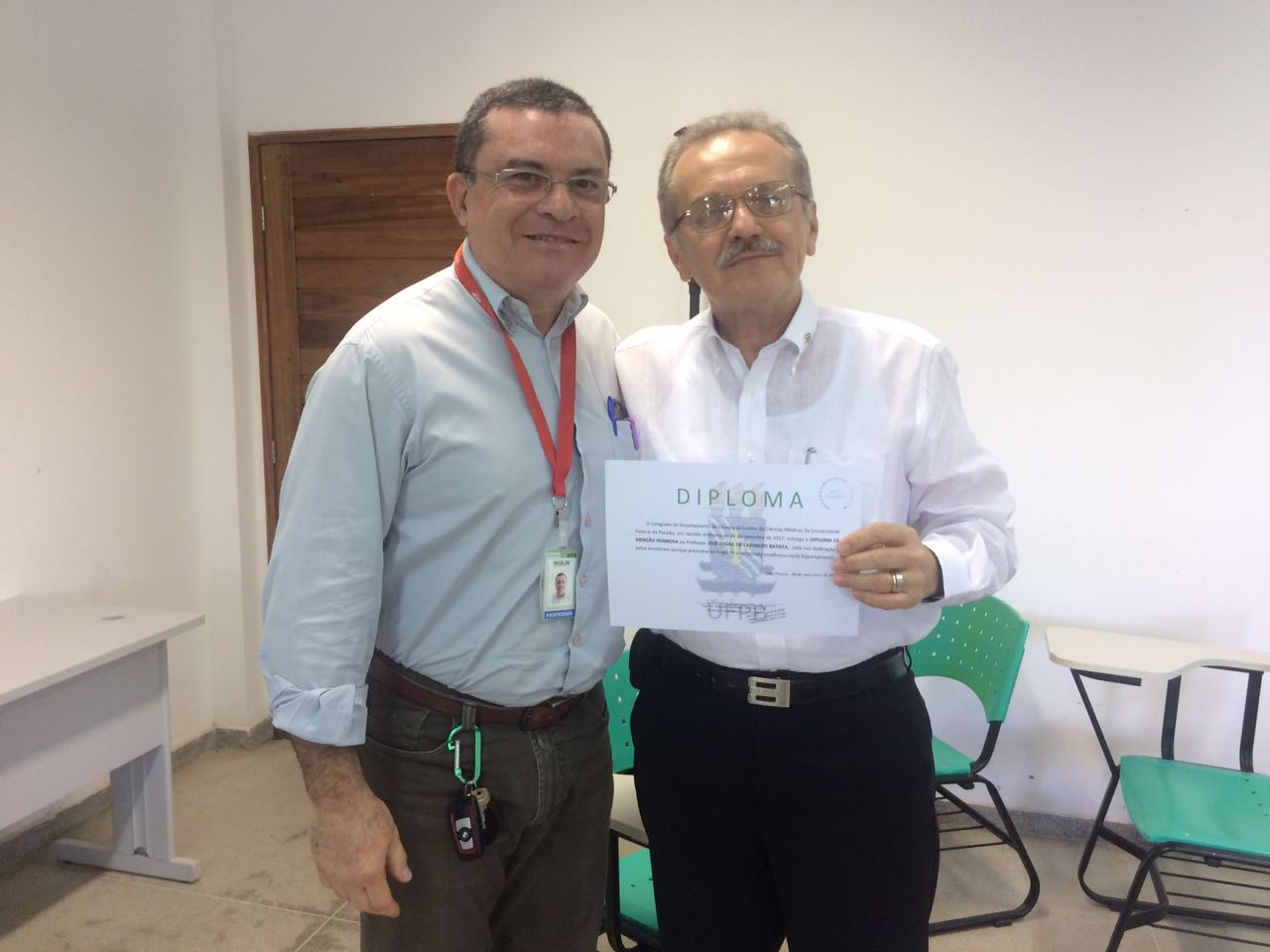 Aposentadoria do professor Josias Batista