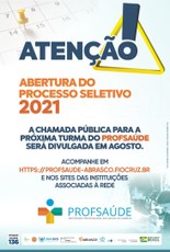 Abertura do Processo Seletivo do ProfSaúde 2021