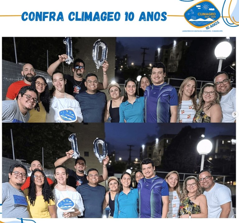 CLIMAGEO celebra uma década com confraternização especial