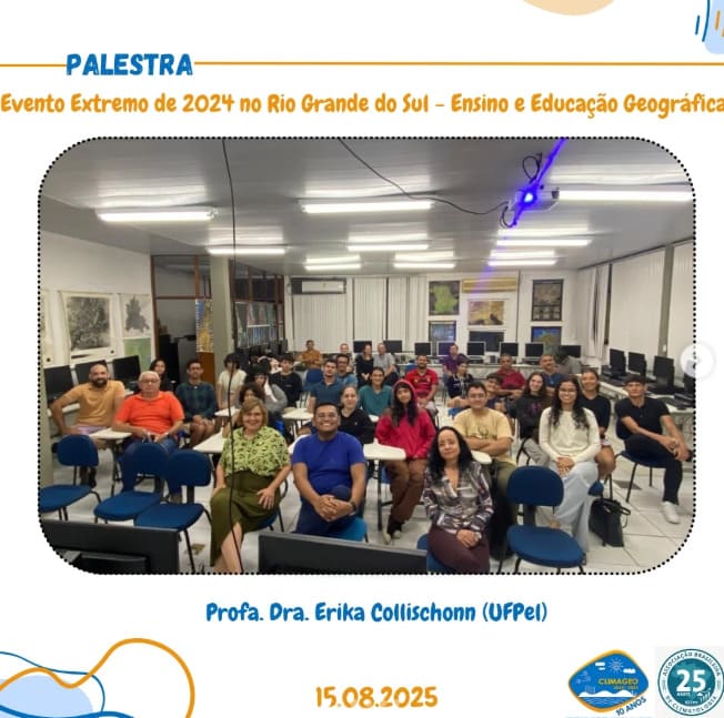 Momento de aprendizado e reflexão sobre os eventos extremos no Rio Grande do Sul com a Profª. Erika Collischonn