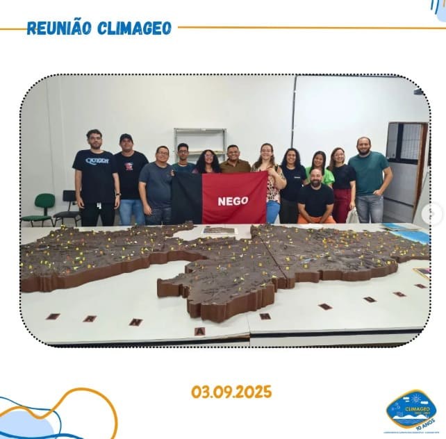 Setembro começando com planejamento e trabalho em equipe no CLIMAGEO!