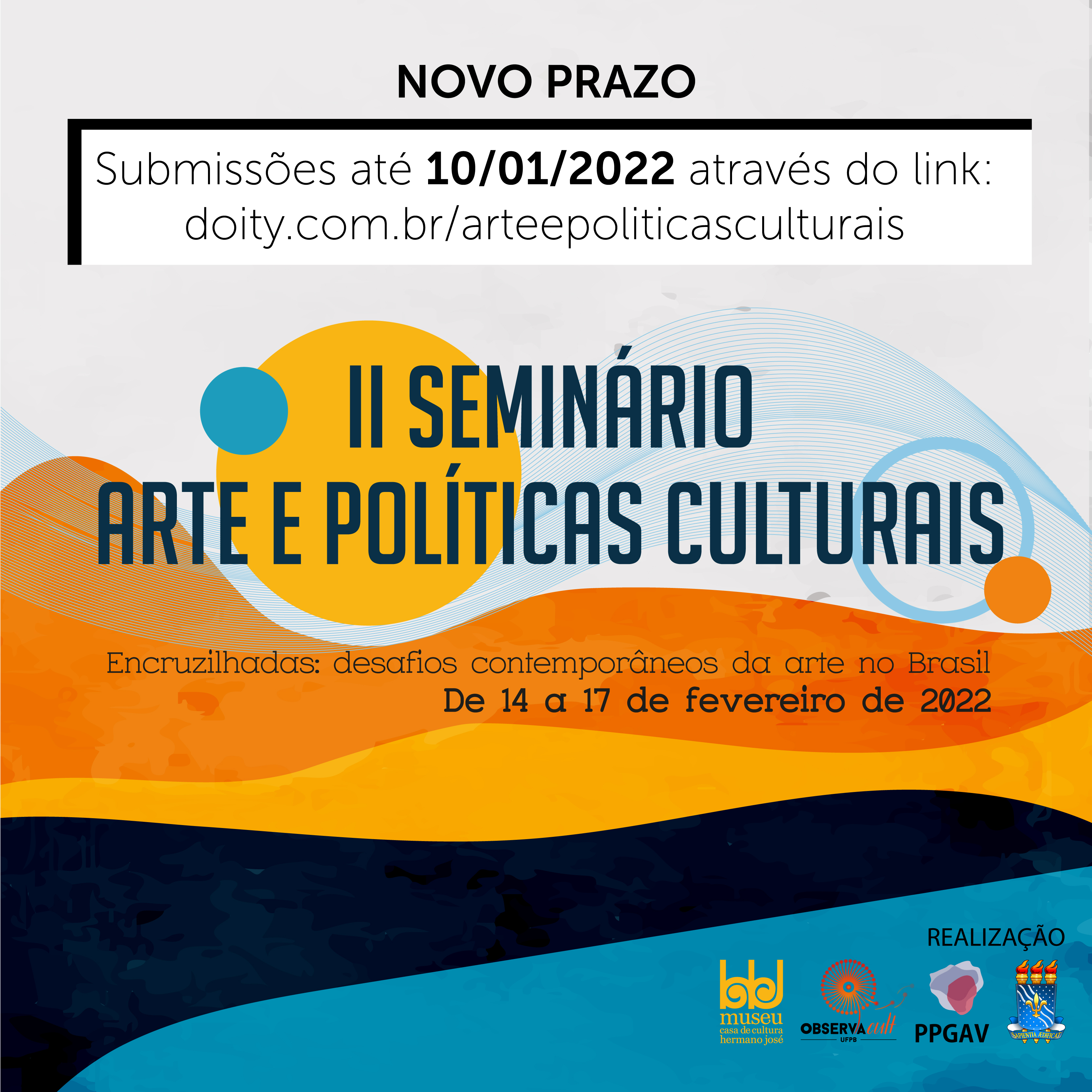 Prorrogado prazo para submissao