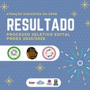 Cartaz Resultado seleção bolsista 2025