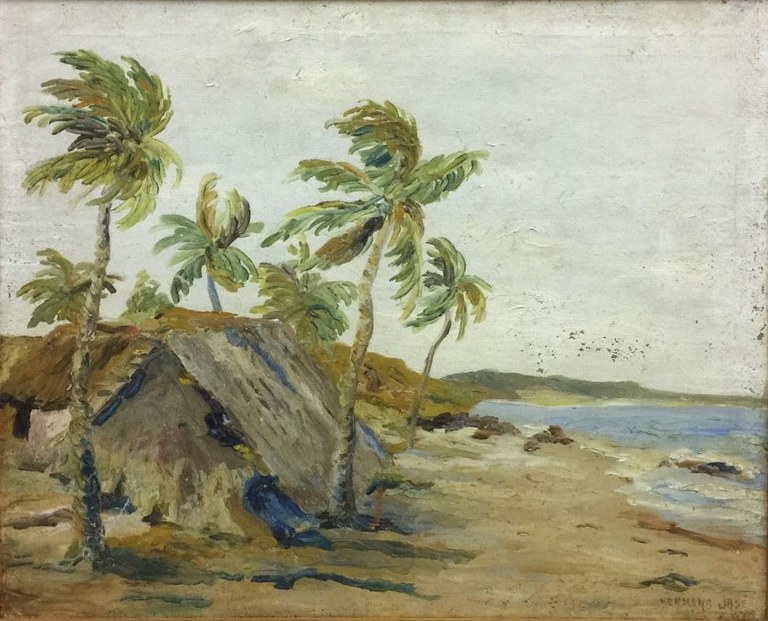 PALHOÇA EM BARRA DE GRAMAME, 1951. PALHOÇA EM BARRA DE GRAMAME, 1951.