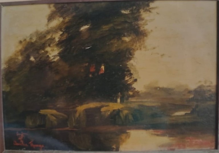 Amelinha Theorga - Paisagem, 1926. Acervo Museu Casa Hermano José. Amelinha Theorga - Paisagem, 1926. Acervo Museu Casa Hermano José.