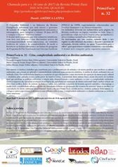 Chamada para o 16º ano da Revista Prim@ Facie