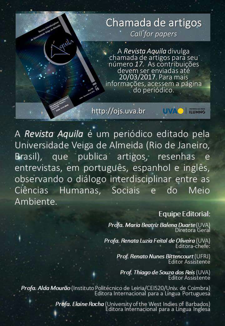 Revista Aquila - Chamada de Artigos