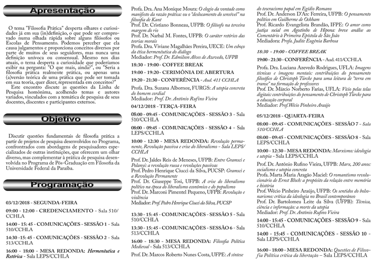 Folder - Programação do Evento (1) Folder - Programação do Evento (1)
