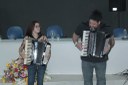 Isabela (discente do curso de música da UFPB) e Prof. Hélinho