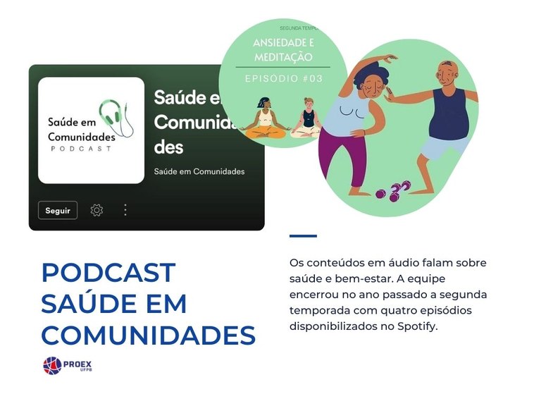 Podcast Saúde em Comunidades. Imagem editada por Grace Vasconcelos (2021) Podcast Saúde em Comunidades. Imagem editada por Grace Vasconcelos (2021)