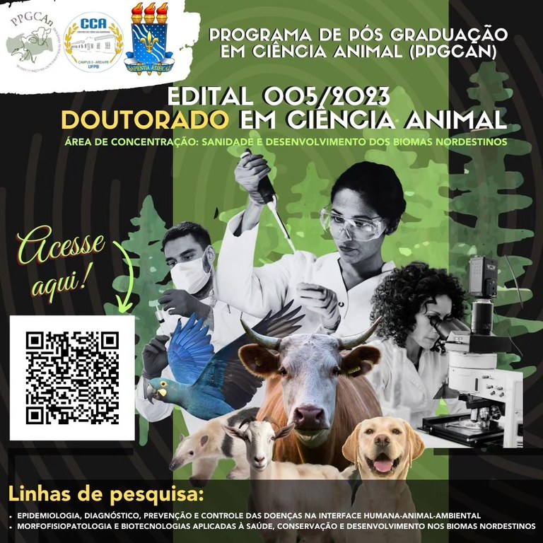 PPGCAn abre edital com 11 vagas para doutorado PPGCAn abre edital com 11 vagas para doutorado