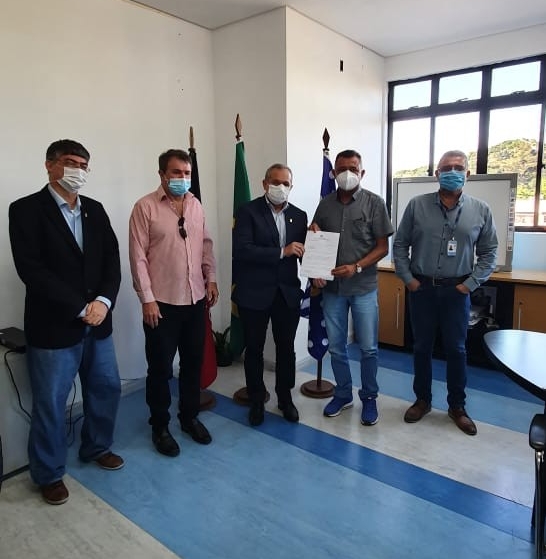 REITOR RECEBE AS VISITAS DO PREFEITO DE MATARACA E DEP. MOACIR RODRIGUES Foto: Oriel Farias