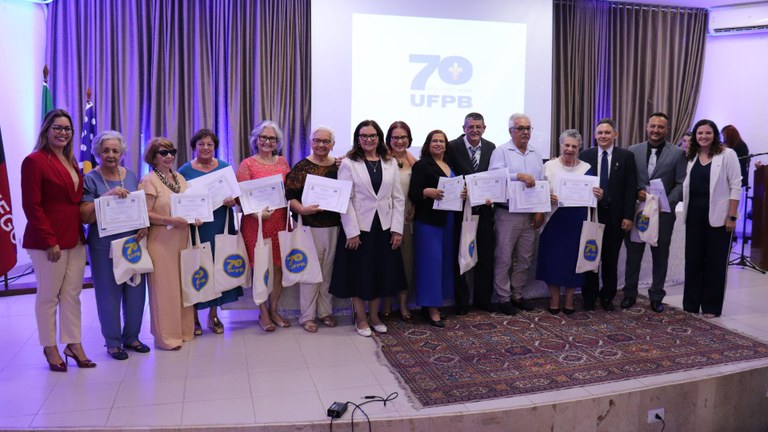 UFPB homenageia servidores do Campus I e celebra trajetória daqueles que ajudaram a construir os 70 anos de história da instituição