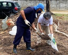 O adubo é elaborado por meio de compostagem, conjunto de técnicas aplicadas para estimular a decomposição de materiais orgânicos, com a finalidade de obter um produto rico em nutrientes e essencial para o crescimento das plantas. Foto: Tarcísio Luiz Filho